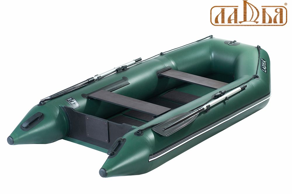 Моторний надувний човен Ладья ЛТ-290МЕ зі сланевим килимком