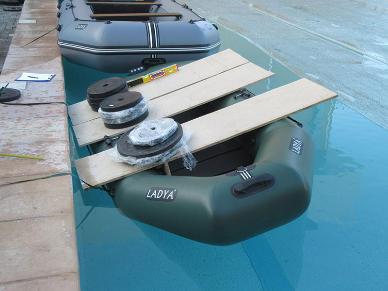Євросертифікація надувного човна ПВХ Ладья ЛТ-270 - веслова модель